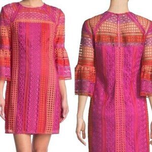 Trina Turk Cambria Crochet Shift Dress - Size 8